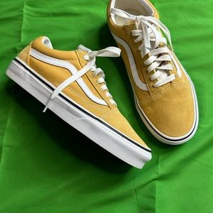 Mustard yellow vans (size7) Womens